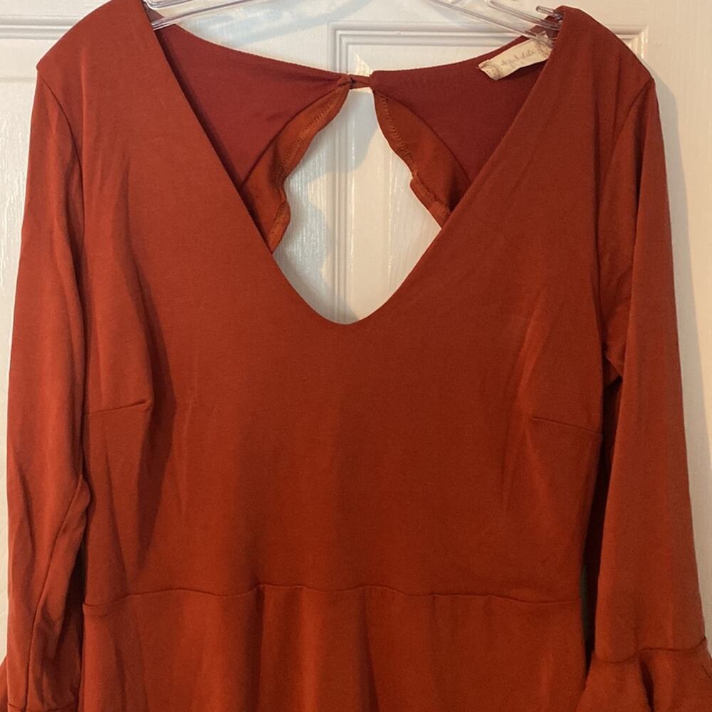 Altar’d State Rust Dress - Picture 3 of 9